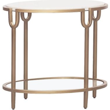 East Camden Lamp Table In Antique Gold