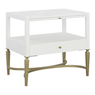 East Camden Nightstand In Pearl