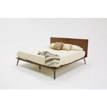 Eastern King Modrest Carmen Mid-Century Modern Walnut Bed