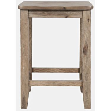 Eastern Tides Backless Counter Barstool Set of 2 In Bisque