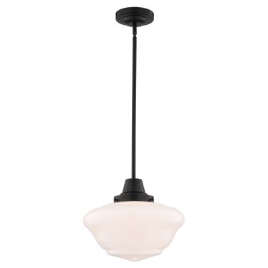 Eastgate 12 Inch 1 Light Pendant In Matte Black