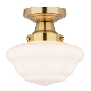 Eastgate 8.75 Inch Semi-Flush Ceiling Light In Antique Gold