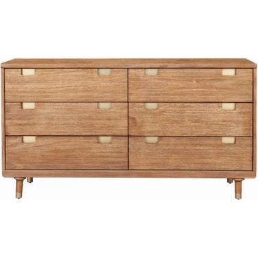 Easton Six Drawer Dressser In Sand