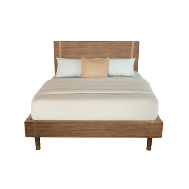 Easton Standard King Platform Bed In Sand