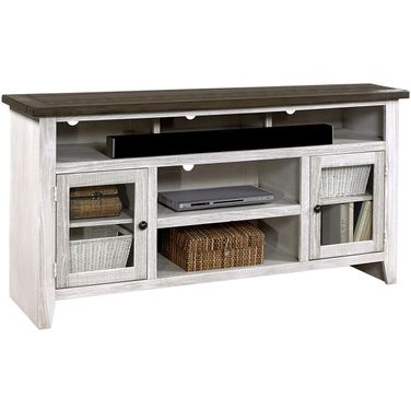 Eastport 65 Inch Console With 2 Doors In White