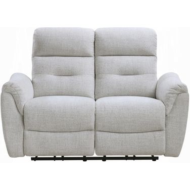 Eastre Power Motion Loveseat with USB Port In Gray Chenille