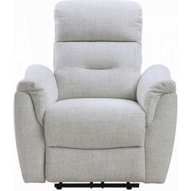 Eastre Power Motion Recliner with USB Port In Gray Chenille