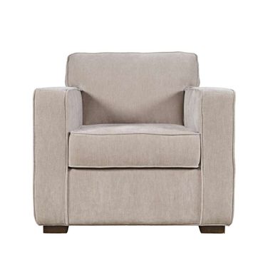 Eastwood Track Arm Upholstered Accent Lounge Chair In Taupe
