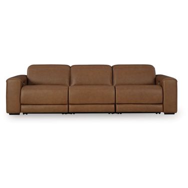 EasyMoney 3-Piece Power Reclining Sectional Sofa In Caramel