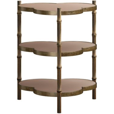Eave Accent Table In Burnished Gold