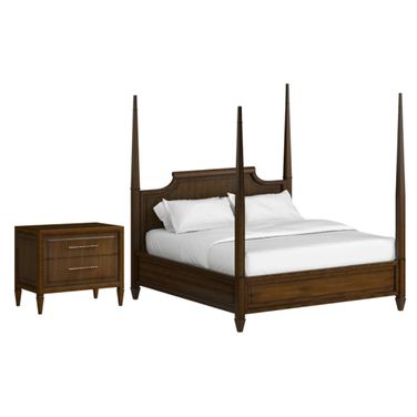 Eave Poster Bedroom Set In Hazelnut