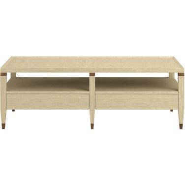 Eave Rectangular Cocktail Table In Sundrenched Oak and Natural Oak