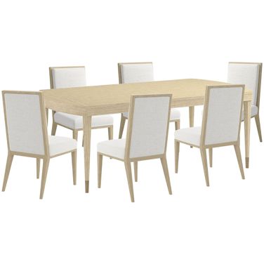 Eave Rectangular Dining Room Set In Sundrenched Oak and Natural Oak