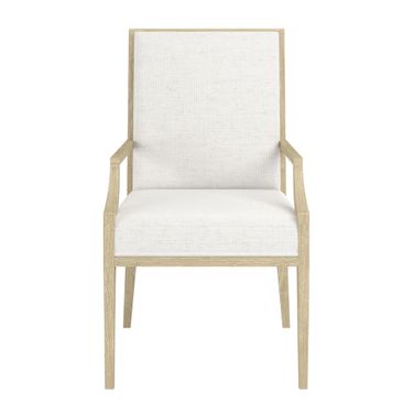 Eave Upholstered Arm Chair In Sundrenched Oak and White