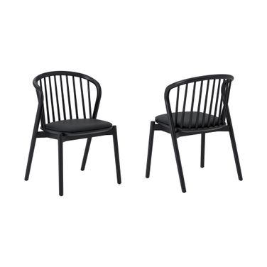 Echo Dining Chair Set of 2 In Black
