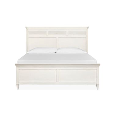 Echo Isles California King Classic Panel Bed In Sea Pearl and Driftwood