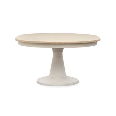 Echo Isles Extendable 54 Inch Round Dining Table In Sea Pearl and Driftwood