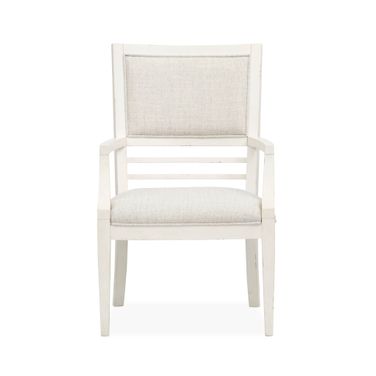 Echo Isles Upholstered Arm Chair Set of 2 In Sea Pearl and Driftwood