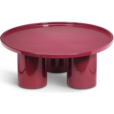 Eclat Sofia Enamel Coffee Table In Plum