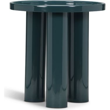 Eclat Sofia Enamel End Table In Aegean Teal