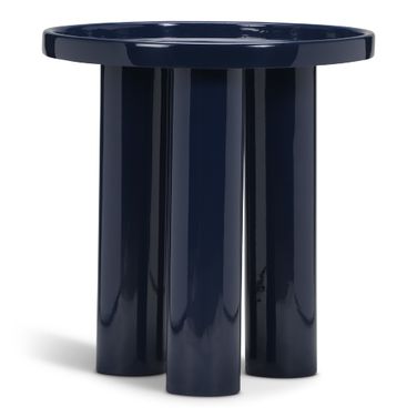 Eclat Sofia Enamel End Table In Navy