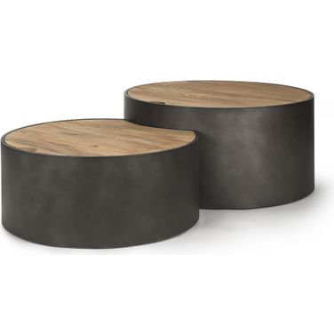 Eclipse Coffee Table In Gray And Brown