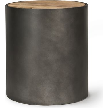 Eclipse End Table In Gray And Brown