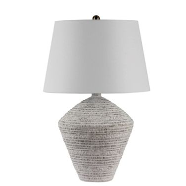 Eclipse Table Lamp In Textured White