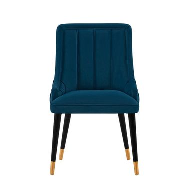 Eda Dining Chair In Midnight Blue