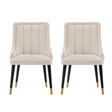 Eda Dining Chair Set of 2 In Cream