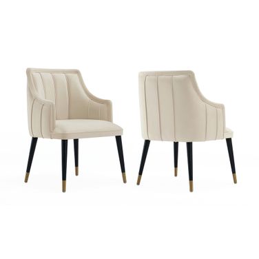Eda Wood Armchair In Cream
