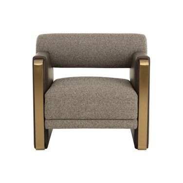 Edgar Lounge Chair In Eglinton Espresso and Gellar Earth