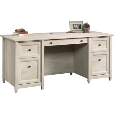 Edge Water Executive Desk In Chalked Chestnut