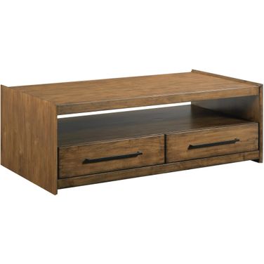 Abode Edie Rectangular Coffee Table In Warm Brunette