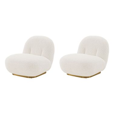 Edina Accent Chair Set of 2 In White