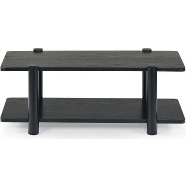 Edisyn 2 Shelf Wood Coffee Table In Black
