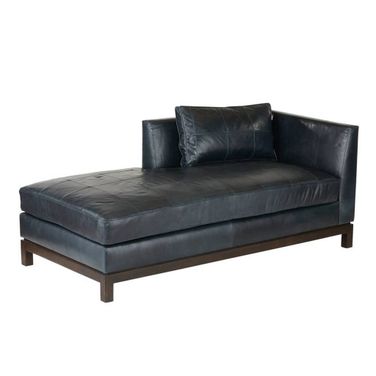 Edmond Chaise Ink Leather In Ink