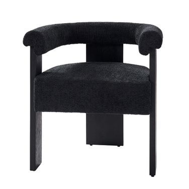 Eduard Boucle Dining Chair In Black