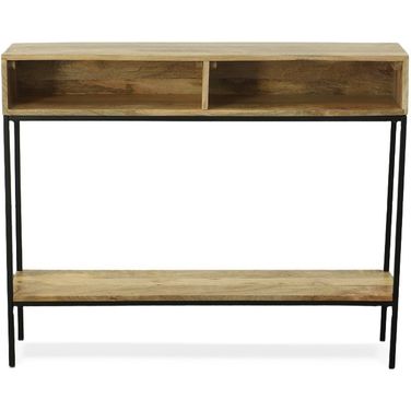 Edvin Console Table In Natural and Black