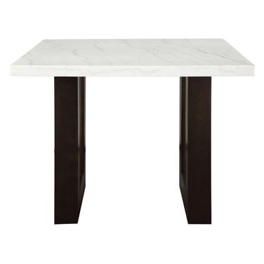Edwyn Counter Height Table In White and Espresso