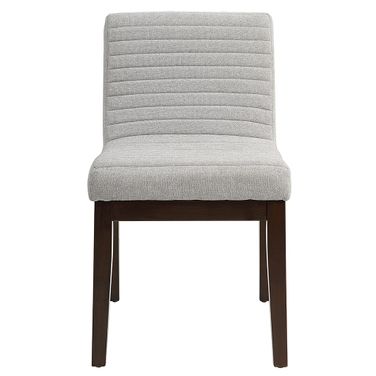 Edwyn Side Chair Set of 2 In Espresso and Gray
