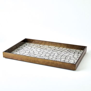 Eggshell Large Box In Antique Gold