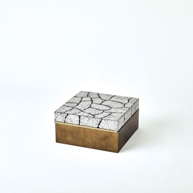 Eggshell Small Box In Antique Gold