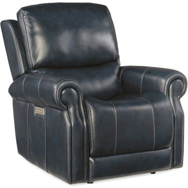 RC Eisley Power Recliner With Power Headrest And Lumbar In Blue