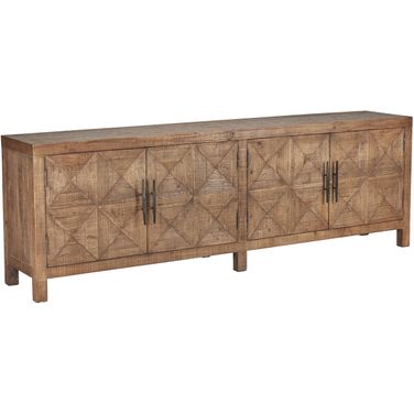 Elani 4 Door Sideboard In Brown