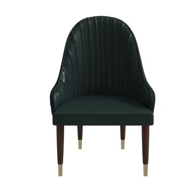 Elara Wooden Dining Chair In Green