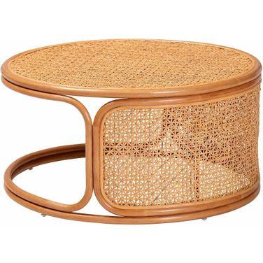 Eldon Rattan Coffee Table In Light Honey