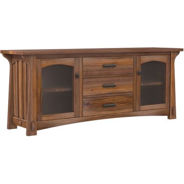 Eldora Media Console In Saddle Brown