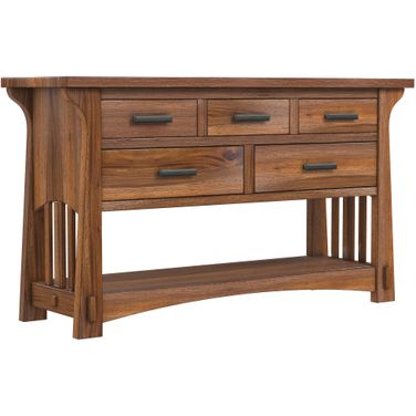 Eldora Sofa Table In Saddle Brown