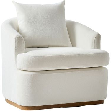 Eldora Swivel Armchair In Ivory